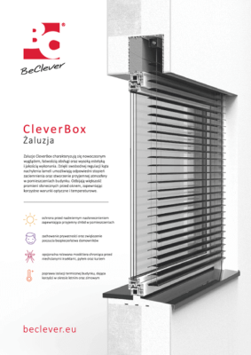 Karta charakterystyki żaluzji fasadowych CleverBox